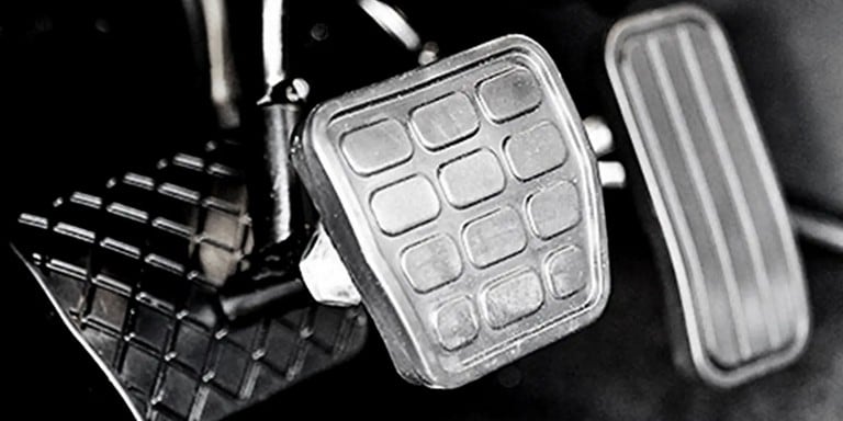 Image of a parking brake pedal.